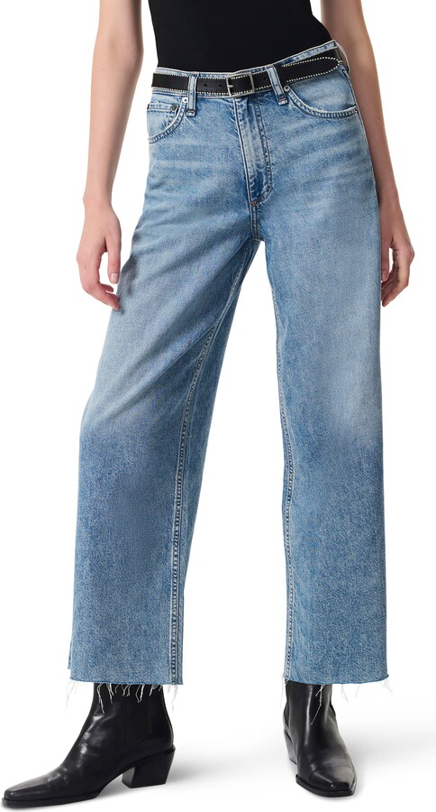 Rag & Bone Featherweight Andi High Waist Ankle Wide Leg Jeans