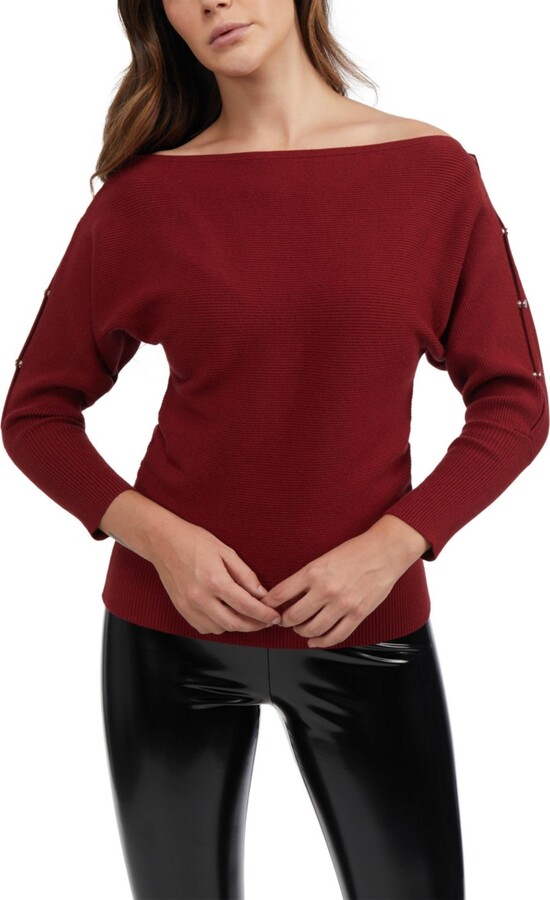 Bebe Women's Dolman Sleeve Sweater