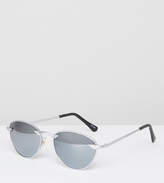 Thumbnail for your product : Reclaimed Vintage Round Sunglasses In Silver