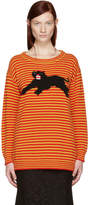 Thumbnail for your product : Gucci Yellow and Red Striped Puma Sweater