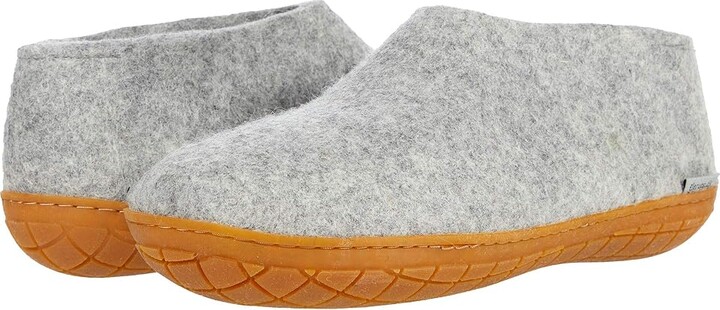 Glerups Wool Shoe Rubber Outsole Shoes Grey/Honey Rubber : EU 35 (US Men's 4 - Women's 5) Medium