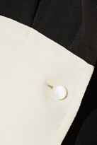 Thumbnail for your product : Petar Petrov Oversized Silk-crepe Blouse - Black