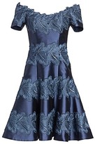 Thumbnail for your product : Helen Morley Lace-Accent Fit-&-Flare Cocktail Dress