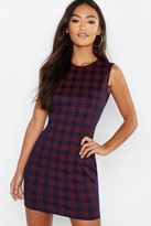 Thumbnail for your product : boohoo Petite Check Shift Dress