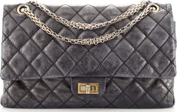 Chanel Metallic Blue Quilted Leather Reissue 2.55 Wallet On Chain Chanel |  The Luxury Closet