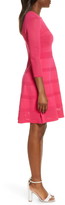 Thumbnail for your product : Vince Camuto Mix Stitch Pointelle Fit & Flare Dress