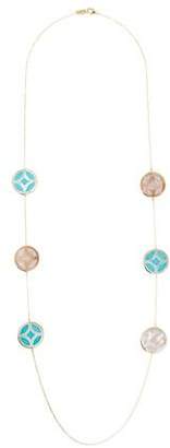 Ippolita 18K Polished Rock Candy Carved Layers 6- Station Necklace in Isola