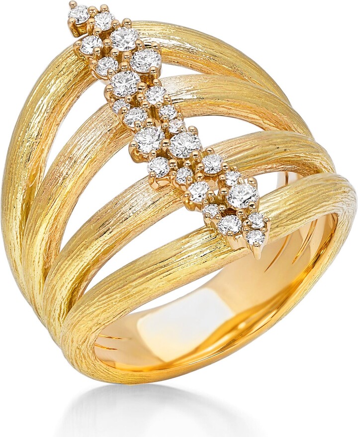 Hueb Diamond Stack Ring