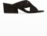 Thumbnail for your product : Marion Parke Barrie Suede Buckle Slide Sandals