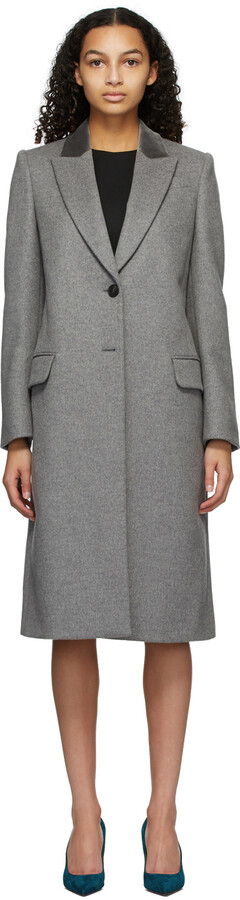 velvet collar coat womens