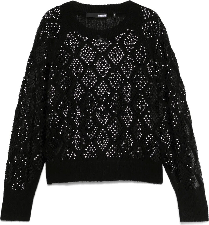 Rotate by Birger Christensen Sequined Sweater