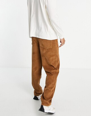 Baggy Pants Dark Brown Corduroy Cotton Pants for Men Online  Powerlook