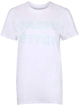 boohoo Petite Halloween Basic Witch Glow In The Dark T-Shirt