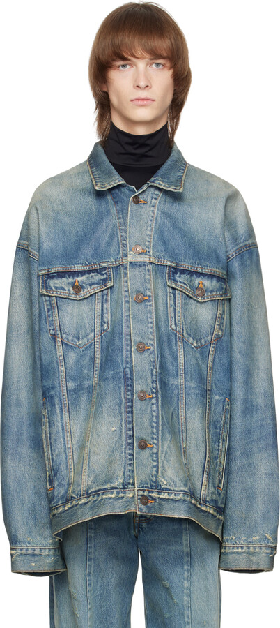Balenciaga Blue Jean Jackets | ShopStyle