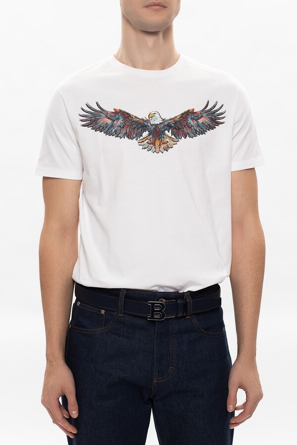 navy blue bally belt