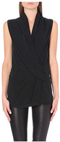 Thumbnail for your product : Helmut Lang Wrap-style draped silk top