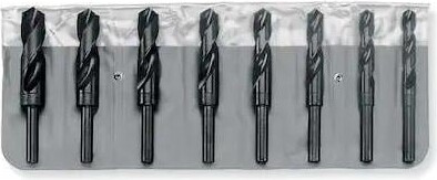 CHICAGO-LATROBE 69860 8PC 1/2 Reduced Shank Silver & Deming Drill Set
