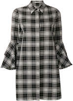 Thumbnail for your product : Alice + Olivia plaid flute sleeve shirt dress