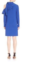 Thumbnail for your product : Emilio Pucci Stretch Cady Cold-Shoulder Ruffle Dress