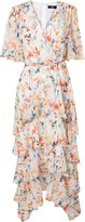 Thumbnail for your product : Wallis Cream Watercolour Floral Print Midi Dress
