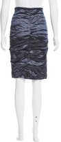 Thumbnail for your product : Nicole Miller Metal Ruched Skirt w/ Tags