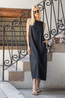 Truly Linen - Paris Linen Sleeveless Maxi Dress