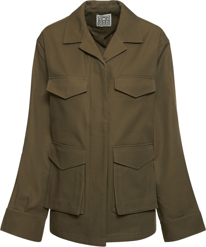 Totême Cotton army jacket ShopStyle