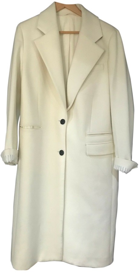 winter white wool coats for ladies