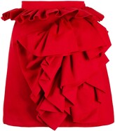 Thumbnail for your product : Loulou Ruffled Trim Mini Skirt