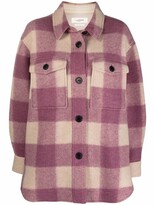 Thumbnail for your product : Etoile Isabel Marant Check-Print Buttoned Coat