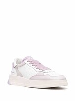 Thumbnail for your product : Ghoud Sponge White And Lilac Leather Sneakers