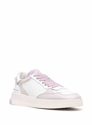Ghoud Sponge White And Lilac Leather Sneakers