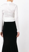 Thumbnail for your product : Talbot Runhof Naxos wrap-style blouse
