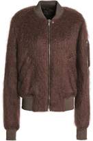 Thumbnail for your product : Rick Owens Mohair-blend Bomber Jacket