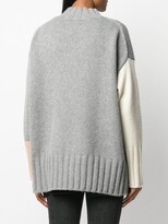 Thumbnail for your product : Chinti and Parker Contrasting Panel Funnel Neck Jumper