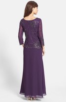 Thumbnail for your product : J Kara Women's Beaded Chiffon A-Line Gown, Size 8 - Purple