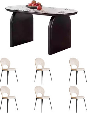 ASS Comfort Zone Minimalist cream style dining table and chair