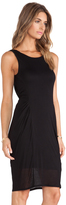 Thumbnail for your product : Heather Cowl Back Leather Strap Dress