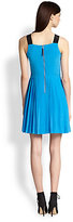 Thumbnail for your product : Marc by Marc Jacobs Frances Silk Pleated-Skirt Dress