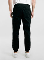 Thumbnail for your product : Topman Black Woven Zip Detail Skinny Joggers