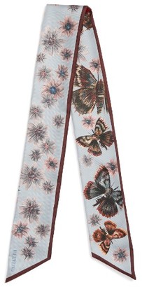 Valentino Women's Mariposa Garden Skinny Silk Scarf