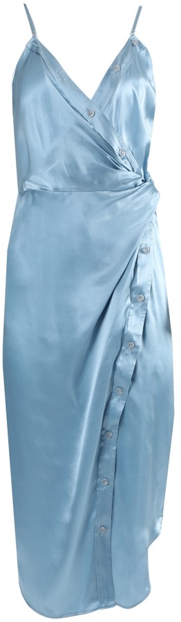 silk cami midi dress