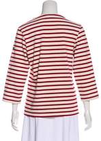 Thumbnail for your product : Saint James Striped Three-Quarter Sleeve Top