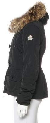 Moncler Ayrolle Fur-Trimmed Jacket