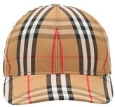 Thumbnail for your product : Burberry Vintage Check Cotton Baseball Cap