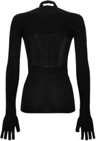 Thumbnail for your product : Peter Do Cashmere & Silk Knit Sweater W/gloves