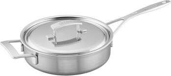Demeyere Industry 5-Ply 3-Qt Stainless Steel Saute Pan With Handle Helper
