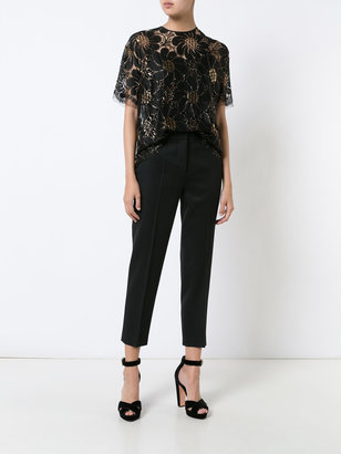 Rochas sheer embroidered blouse