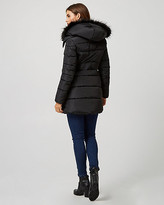 Thumbnail for your product : Le Château Puffer Coat with Faux Fur Hood