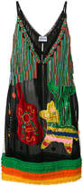Thumbnail for your product : Au Jour Le Jour fringed embellished dress